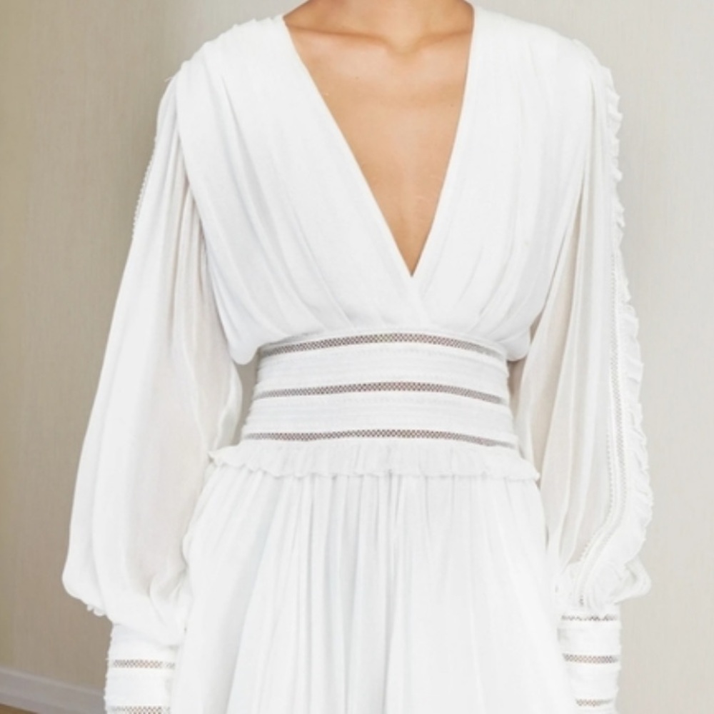 Magali Pascal Ruffled Lace‎ Mini Dress Anthropologie - Picture 4 of 7